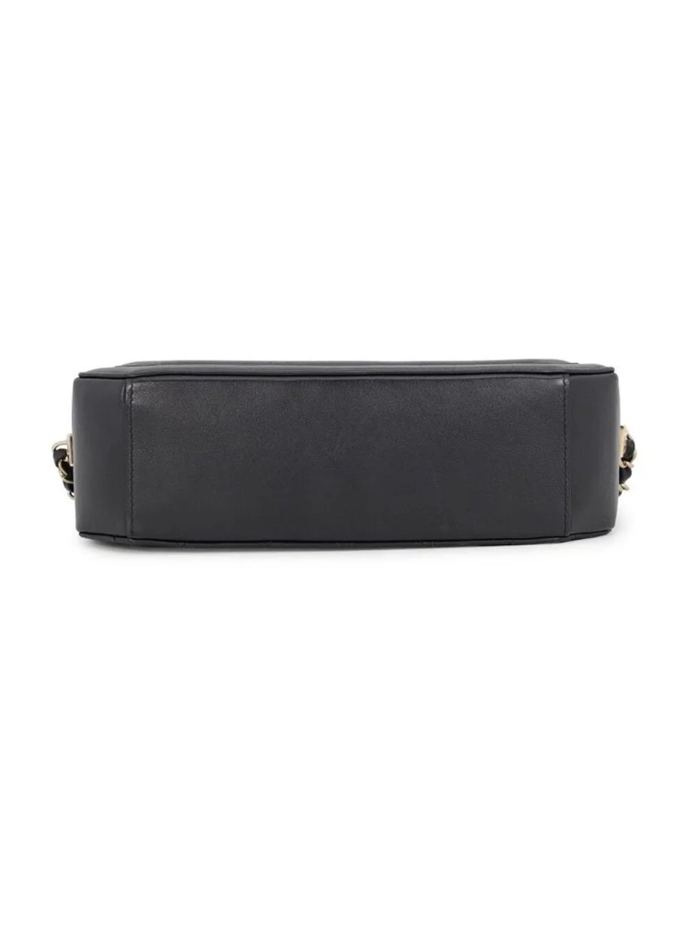 Chanel Chain Shoulder Bag Octagon CC Logo Lambskin Black